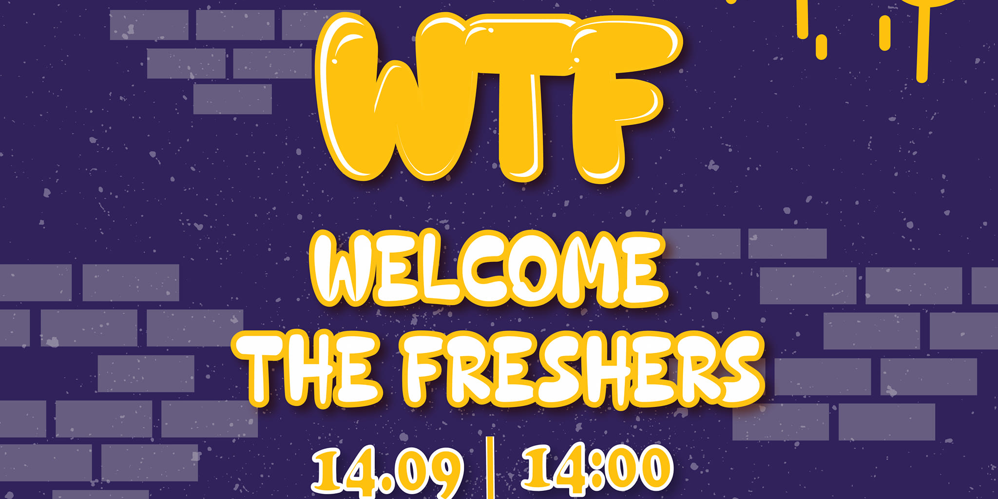 Welcome the freshers. 